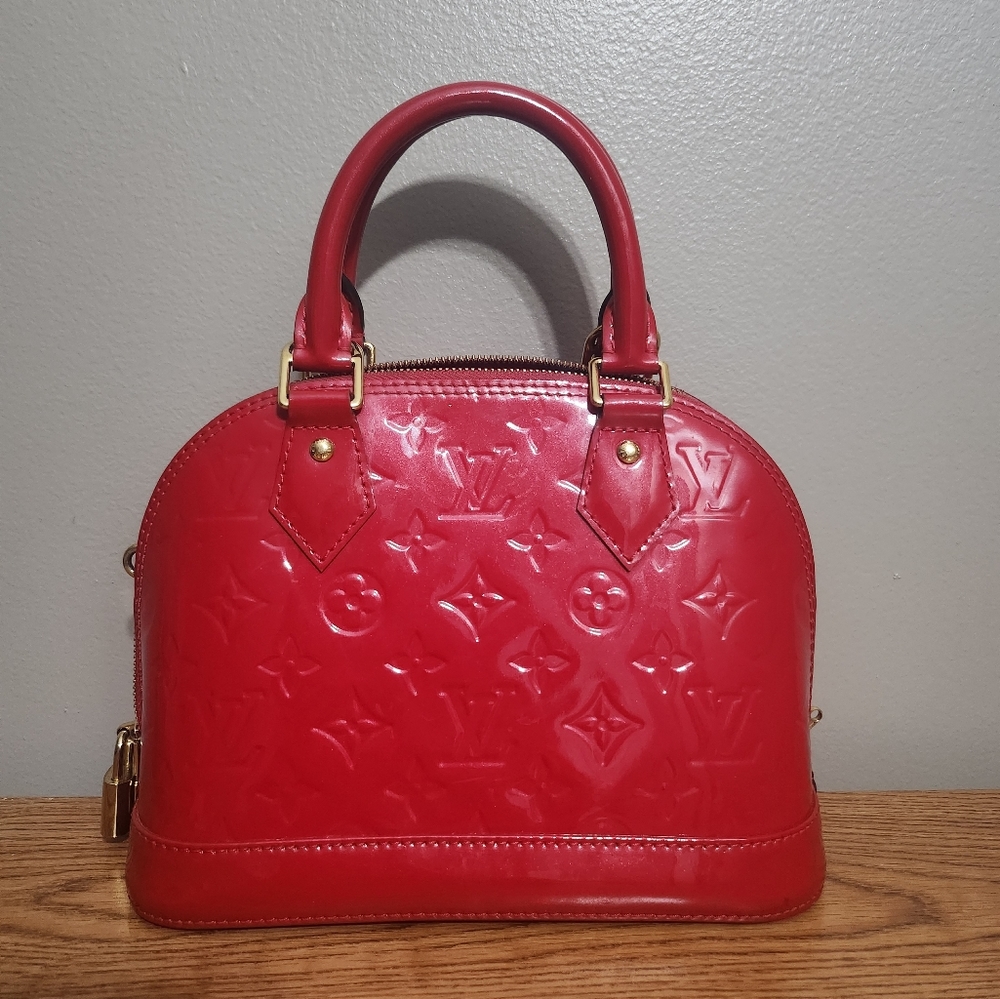 Louis Vuitton Alma Vernish BB Cherry